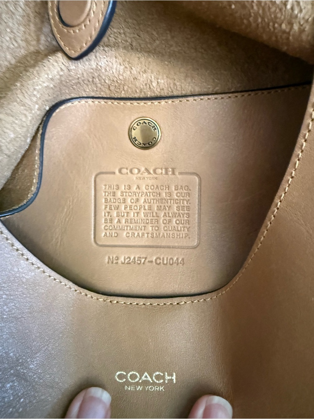 Coach Brooklyn 39 in Honey Brown - Picture 9 of 9
